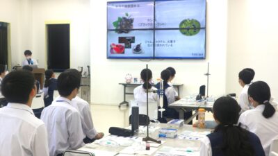 第12回佐倉アカデミア　株式会社常磐植物化学研究所講座「植物の成分を精製しよう！」2023の実施