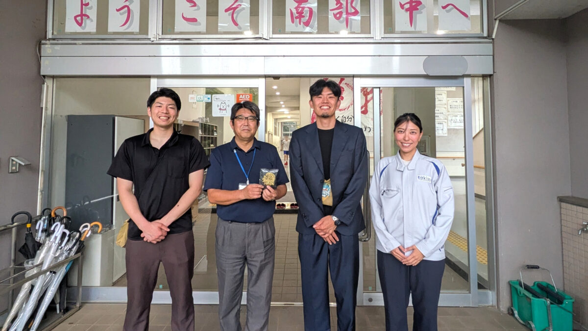 佐倉市立南部中学校　「北総ライノス バスケットボールクリニック」実施
